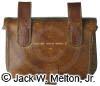 GUNNER’S POUCH: A leather pouch, which fastened to the waist belt and 
    contained the gunner’s level, gimlet, vent punch, and chalk. — view 2