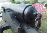 Showing the 12 hook-slant rifling typical of the Blakely guns