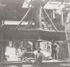 Vertical boring mill.  Note:  They manufactured boilers. Gap Lathe Forging room. Note:  Pit in foreground.