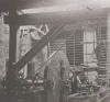 Vertical boring mill.  Note:  They manufactured boilers. Gap Lathe Forging room. Note:  Pit in foreground. — view 2